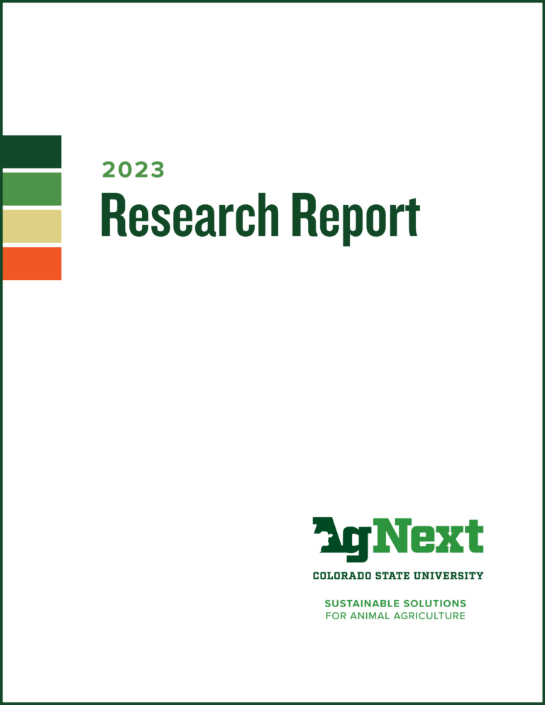 Cover of the AgNext Research Report