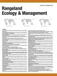 Rangeland and Ecology Management cover